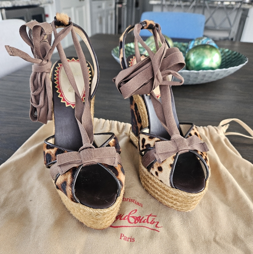 Christian Louboutin Isabelle Wedge Sandals